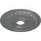 Ekena Millwork Munich Ceiling Medallion (Fits Canopies up to 5 5/8"), 17 1/2"OD x 3 5/8"ID x 1"P, Platinum CM17MUPLS - alternate 3